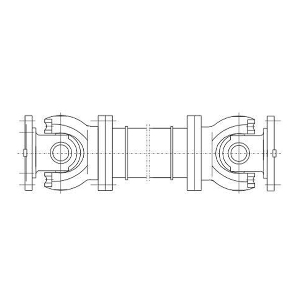 SWP D型（無伸縮長(zhǎng)型）部分軸承座十字軸式萬向聯(lián)軸器
